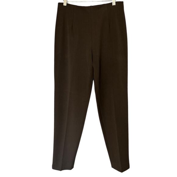 Fabrizio Gianni Stretch High Waist Ponti-Knit Pant Brown Women's Size 30 Career - Picture 1 of 5